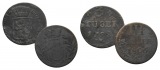 Altdeutschland; 2 Kleinmünzen 1792/1806