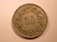 E26  Schweiz 10 Rappen 1951 in ss+  Originalbilder