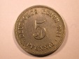E26  KR  5 Pfennig 1911 E in f.vz, geputzt Originalbilder