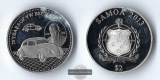 Samoa,  2 Dollars  2013  75 Jahre VW Käfer FM-Frankfurt  Fein...