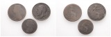 Linnartz England, Lot, 1/2 Penny 1887, Penny 1890 u. 1917, zus...