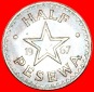 • STERN: GHANA ★ 1/2 PESEWA 1967! OHNE VORBEHALT!