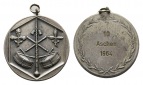 Aschen; tragbare Schützenmedaille 1964, versilbert, 24,46 g, ...