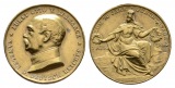 Linnartz Bismarck, Bronzemedaille 1885 (v. Loos), 70. Geburtst...
