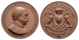 Linnartz Bismarck Bronzemedaille 1885 a.s. 70. Geburtstag 25,9...