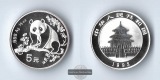 China  5 Yuan    1993      Panda      FM-Frankfurt      Feinsi...