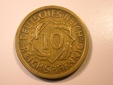 E29   Weimar  10 Reichs Pfennig  1925 D in ss+  Originalbilder