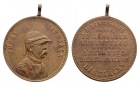 Linnartz Bismarck, Tragb. Bronzemedaille 1885 (v.LAUER), 70. G...