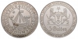 Linnartz Danzig Silbermedaille 1976 Jubiläumsgulden stgl Gewi...