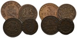 Altdeutschland,4 Kleinmünzen