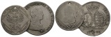 Altdeutschland, 2 Kleinmünzen, gelocht, 1765