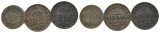Altdeutschland, 3 Kleinmünzen