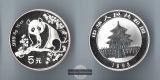 China  5 Yuan    1993      Panda      FM-Frankfurt      Feinsi...