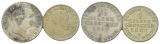 Altdeutschland, 2 Kleinmünzen 1848/1827