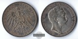 Preussen, Kaiserreich  3 Mark  1912 A  Wilhelm II. 1888-1980  ...