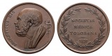 Linnartz MEDICINA IN NUMMIS Bronzemedaille 1827 Krankenhaus To...