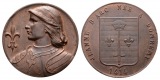 Linnartz Frankreich Bronzemedaille o.J. (1414) Jeanne d´Arc, ...