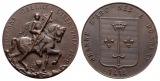Linnartz Frankreich Bronzemedaille o.J. (1414) Jeanne d´Arc, ...