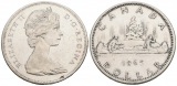 18,66 g Feinsilber. Elizabeth II. / Indianerkanu