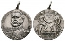 Linnartz Hindenburg Neusilbermedaille 1914 Einigkeit macht sta...