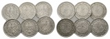 Deutsches Reich, 5 Kleinmünzen zu je 50 Reichpfennig