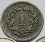 Schweiz, 1 Rappen 1876 B