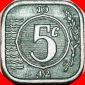 • BESETZUNG durch DEUTSCHLAND 1941-1943:NIEDERLANDE★5 CENT...