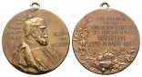 Deutschland; Medaille 1897, Bronze, gelötete Öse, tragbar, 3...