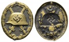 Deutschland; Medaille o.J., Messingblech geprägt, Nadel fehlt...