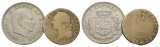 Dänemark; 2 Münzen, 1 x 5 Kronen 1961