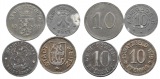 Weimarer Republik; Städtenotgeld, 4 Stück
