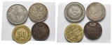 Ausland; 4 Stück Kleinmünzen