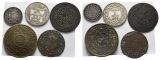 Ausland; 5 Stück Kleinmünzen