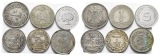 Ausland; 6 Stück Kleinmünzen