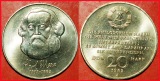 * KOMMUNISMUS ** 20 Mark 1983 ** KARL MARX 1818-1883 ** RDA GD...