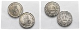 Schweiz; 2 Kleinmünzen (2 Franken 1944/20)