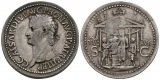 38,5 mm / 29,2 g rau. Kopf des Caligula / Opferszene vor Tempel