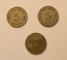 Lot 3x 5 Pfennig