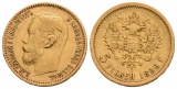 3,87 g Feingold. Zar Nikolaus II. (1894 - 1917)