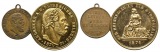 Altdeutschland, zwei Medaillen