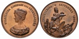 Linnartz Niederlande Wilhelmina Bronzemedaille 1898 a.d.Krönu...