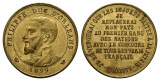 Linnartz Frankreich vergoldete Bronzemedaille 1899 a.d. Herzog...