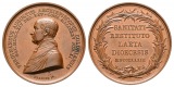 Linnartz Köln Bronzemedaille 1833 (Francke) a.d. Genesung des...