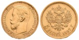 3,87 g Feingold. Zar Nikolaus II. (1894 - 1917)