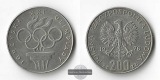 Polen  200 Zloty  1976  XXI. Olympische Sommerspiele FM-Frankf...