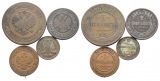 Russland; 4 Kleinmünzen 1875/1903/1912/1905