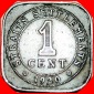 • VIERECKIG (1919-1926): STRAITS SETTLEMENTS ★ 1 CENT 1920...