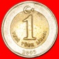 * BI-METALLISCH 2 EURO: TÜRKEI ★ 1 NEU LIRA 2005! OHNE VORB...