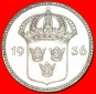 • 3 KRONEN: SCHWEDEN ★ 10 OERE 1936 STG STEMPELGLANZ SILBE...