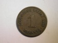 F10  KR  1 Pfennig 1898 A in ss    Originalbilder